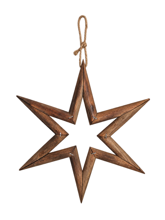 Rustykalna drewniana gwiazda na sznurku.png