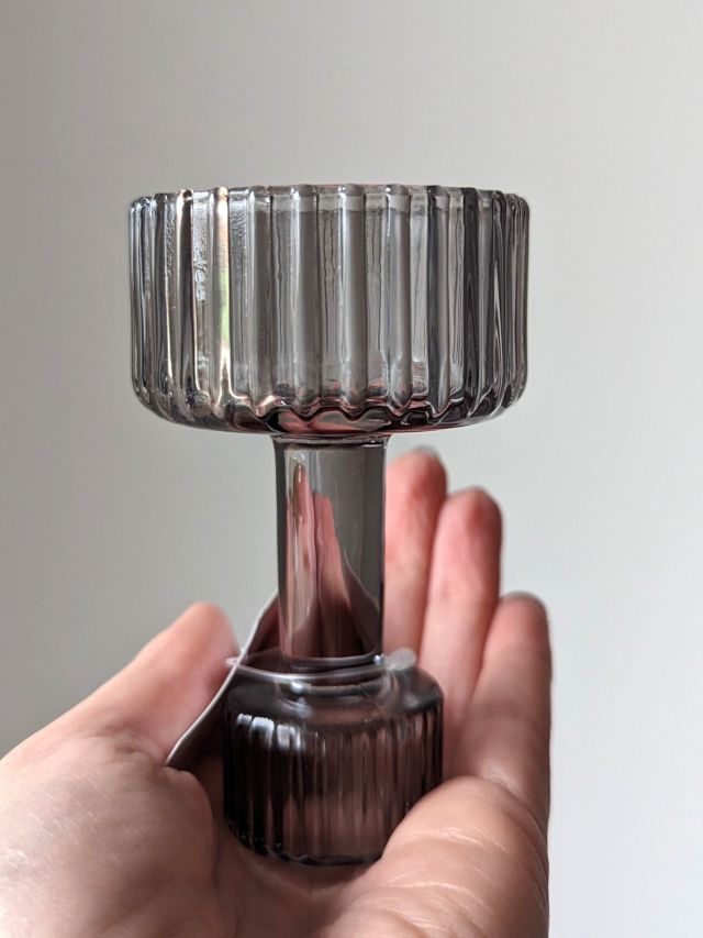 ŚWIECZNIK DWUSTRONNY SZKLANY