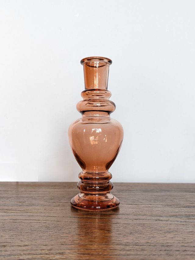 ŚWIECZNIK SZKLANY MIODOWY GŁADKI