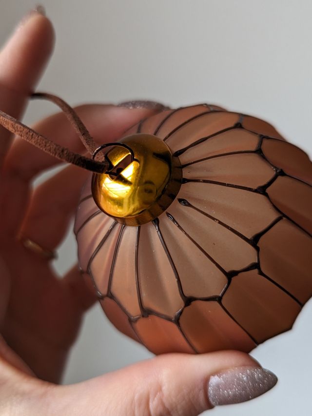 BOMBKA SZKLANA PRZEŻROCZYSTA BRĄZOWA ZESTAW 3 SZT.