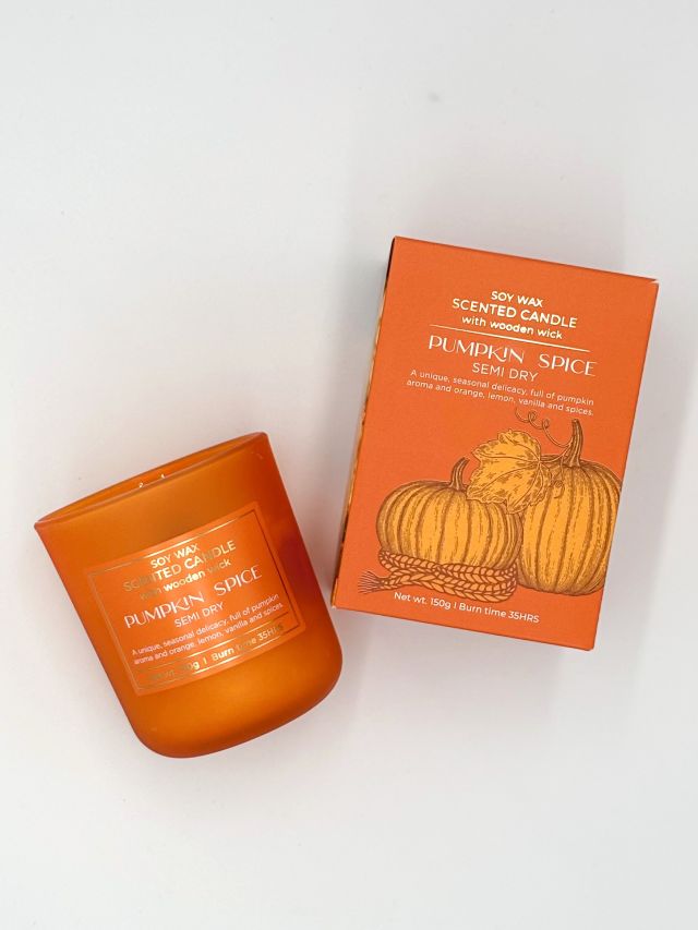 ŚWIECZKA SOJOWA W SZKLE "PUMPKIN SPICE"