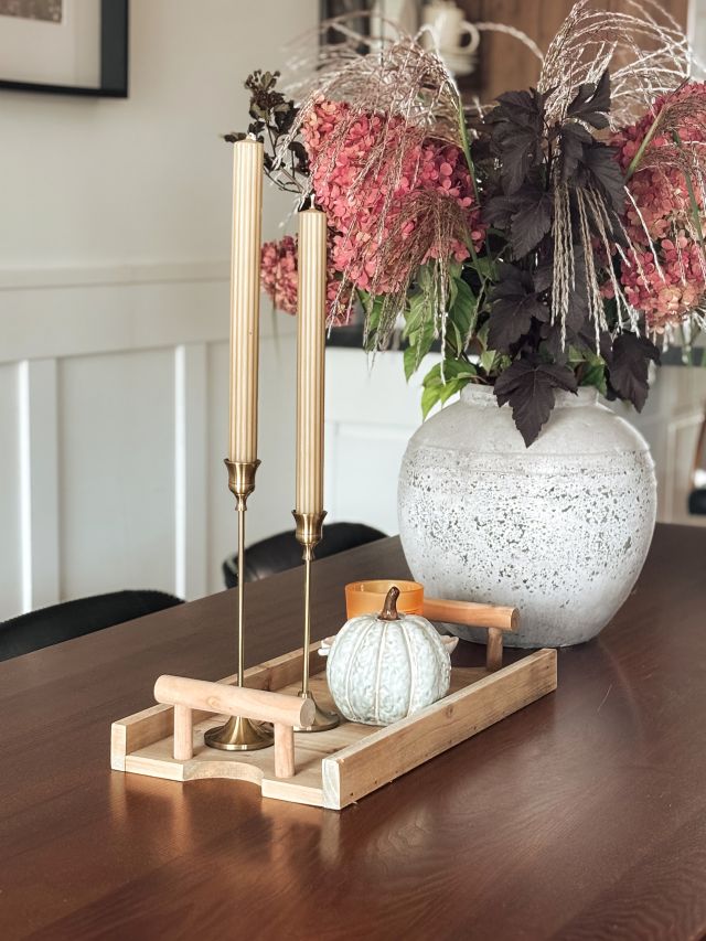 TACA DREWNIANA Z UCHWYTAMI STARE DREWNO