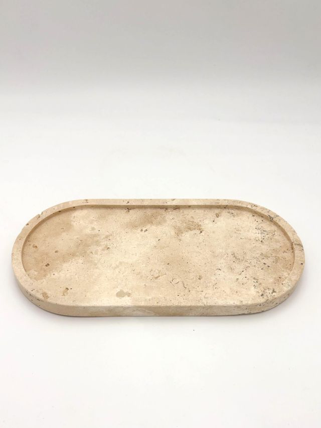 TACA DEKORACYJNA Z TRAWERTYNU DUNE