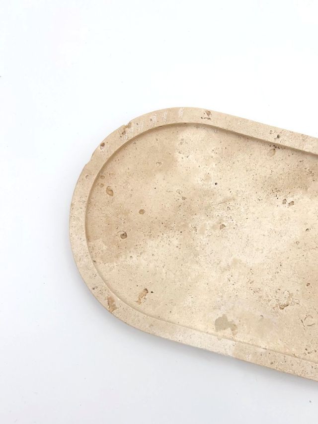 TACA DEKORACYJNA Z TRAWERTYNU DUNE