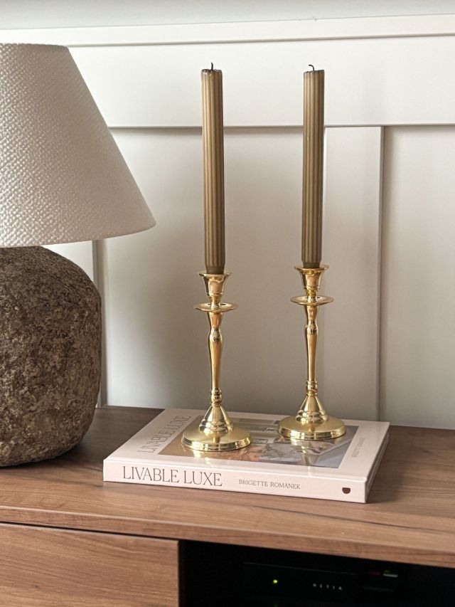 ŚWIECZNIK METALOWY ZŁOTY