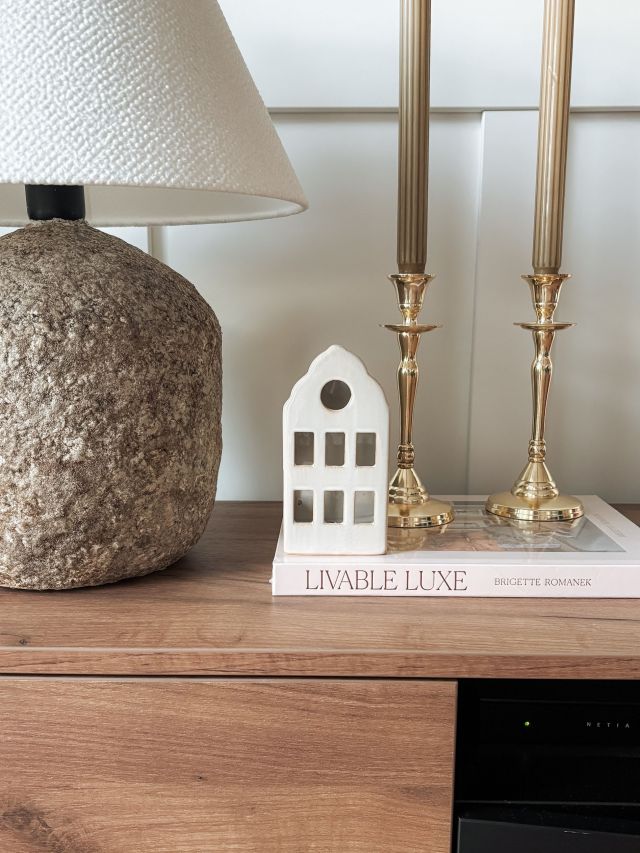 DOMEK CERAMICZNY LED BEŻOWY Z KÓŁECZKIEM