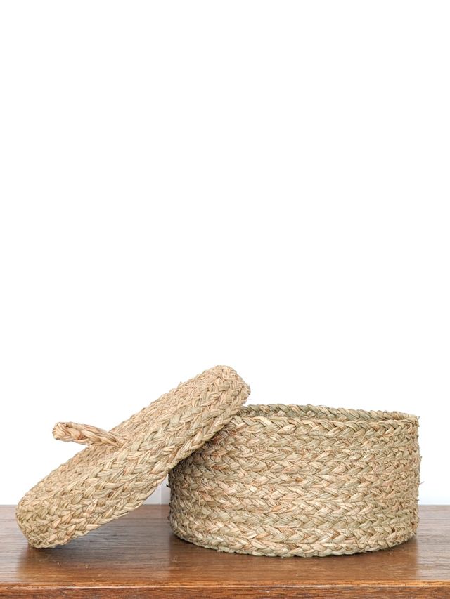 MAŁY KOSZYK PLECIONY OKRĄGŁY