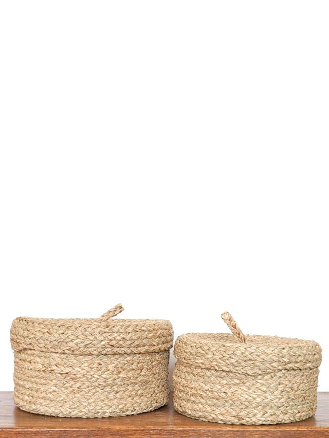 DUŻY KOSZYK PLECIONY OKRĄGŁY