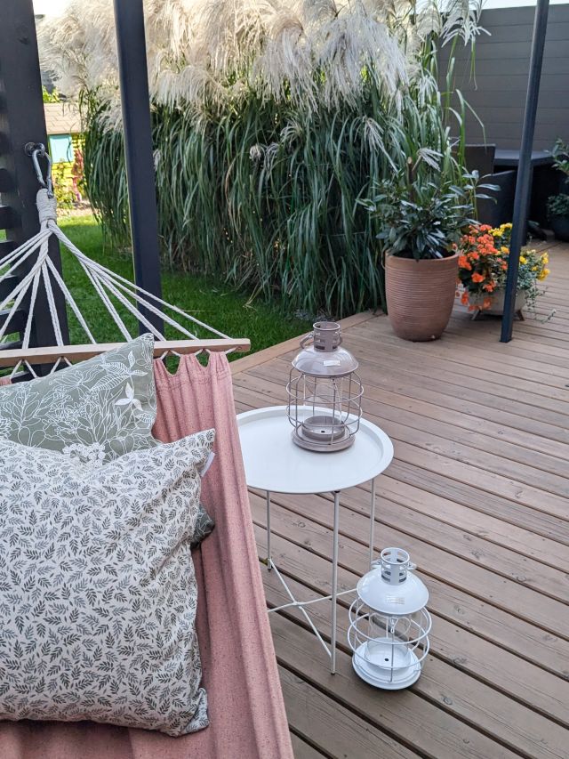 LAMPION BEŻOWY METALOWY MARYNISTYCZNY