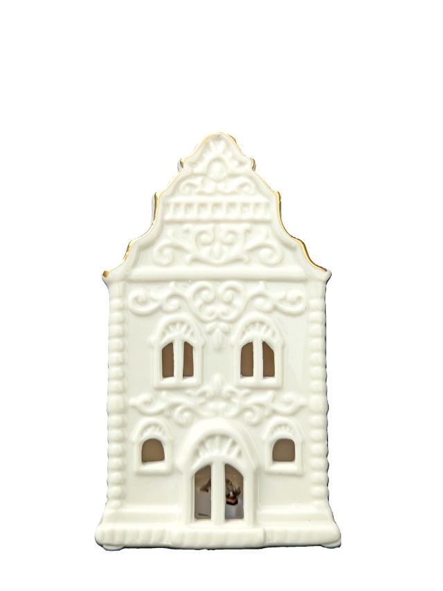 DOMEK OZDOBNY LED BIAŁA KAMIENICZKA NO.2