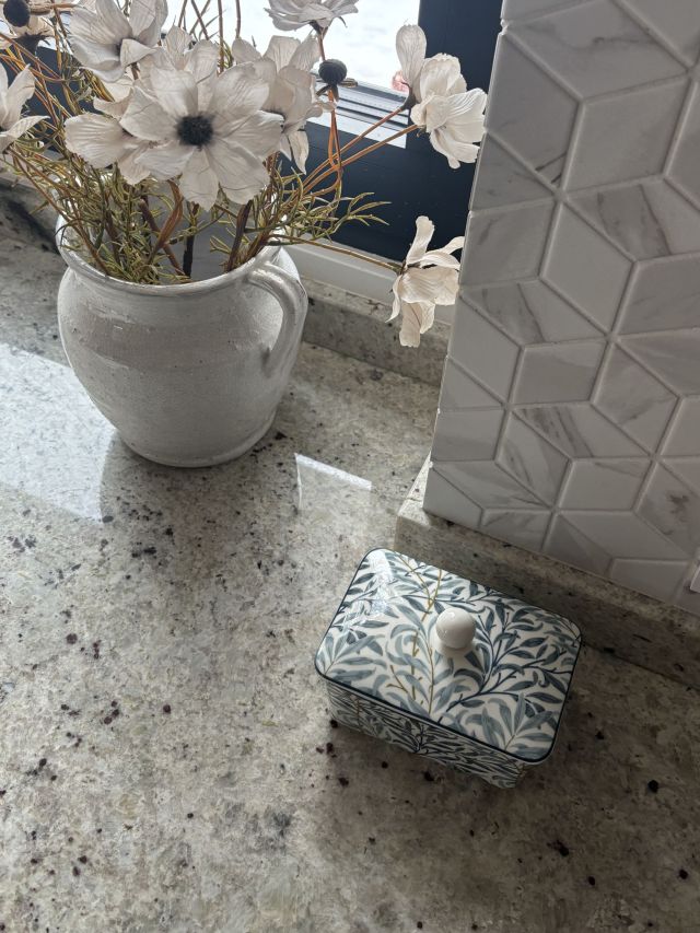 MASELNICZKA CERAMICZNA ZIELONE LISTKI