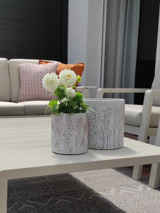 DUŻA OSŁONKA Z ROŚLINNYM WZOREM