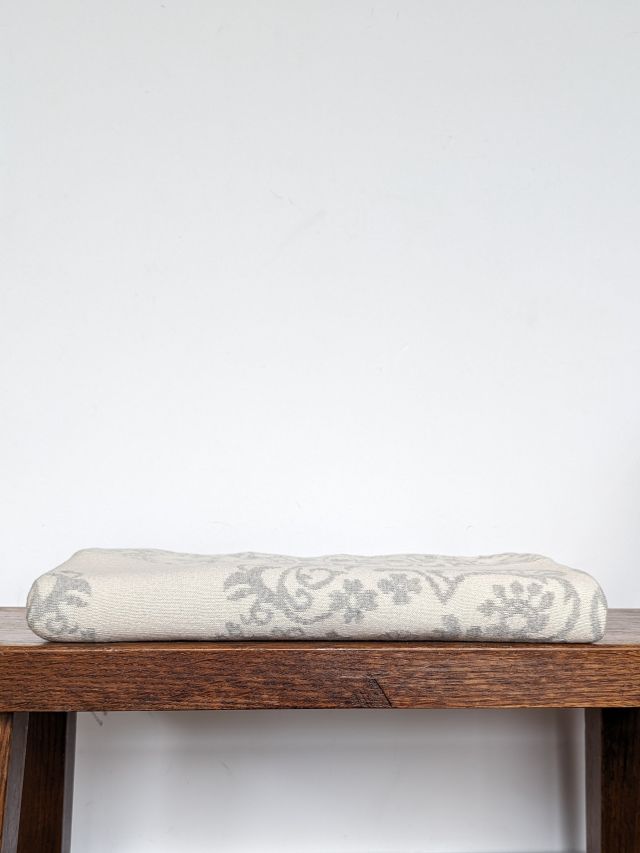 PLED WZÓR VINTAGE BIAŁO-SZARY