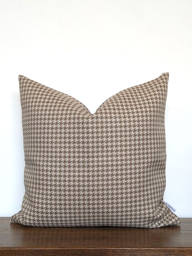 POSZEWKA DEKORACYJNA BEIGE CHECK 45x45