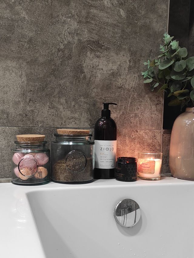 DUŻY POJEMNIK SZKLANY Z KORKIEM