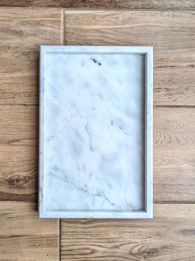 KWADRATOWA MARMUROWA TACA