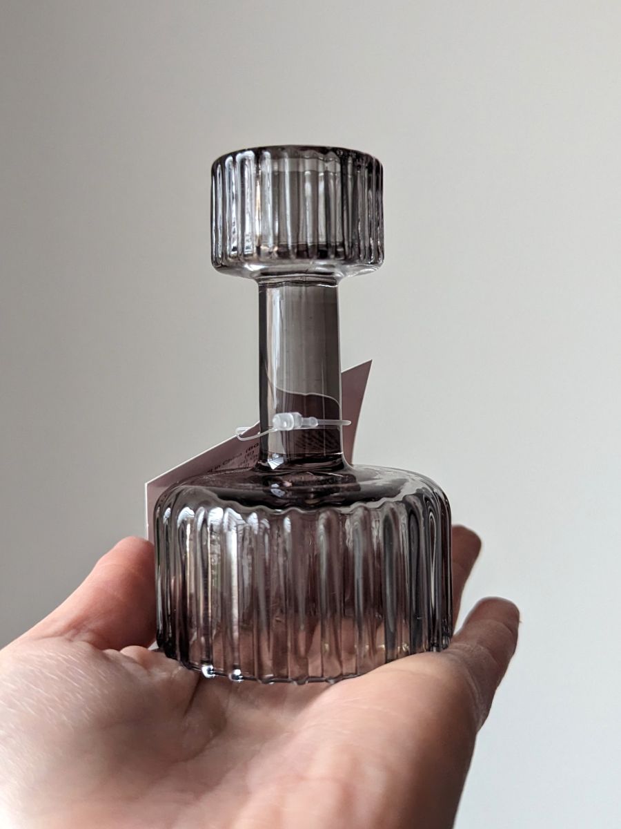 ŚWIECZNIK DWUSTRONNY SZKLANY