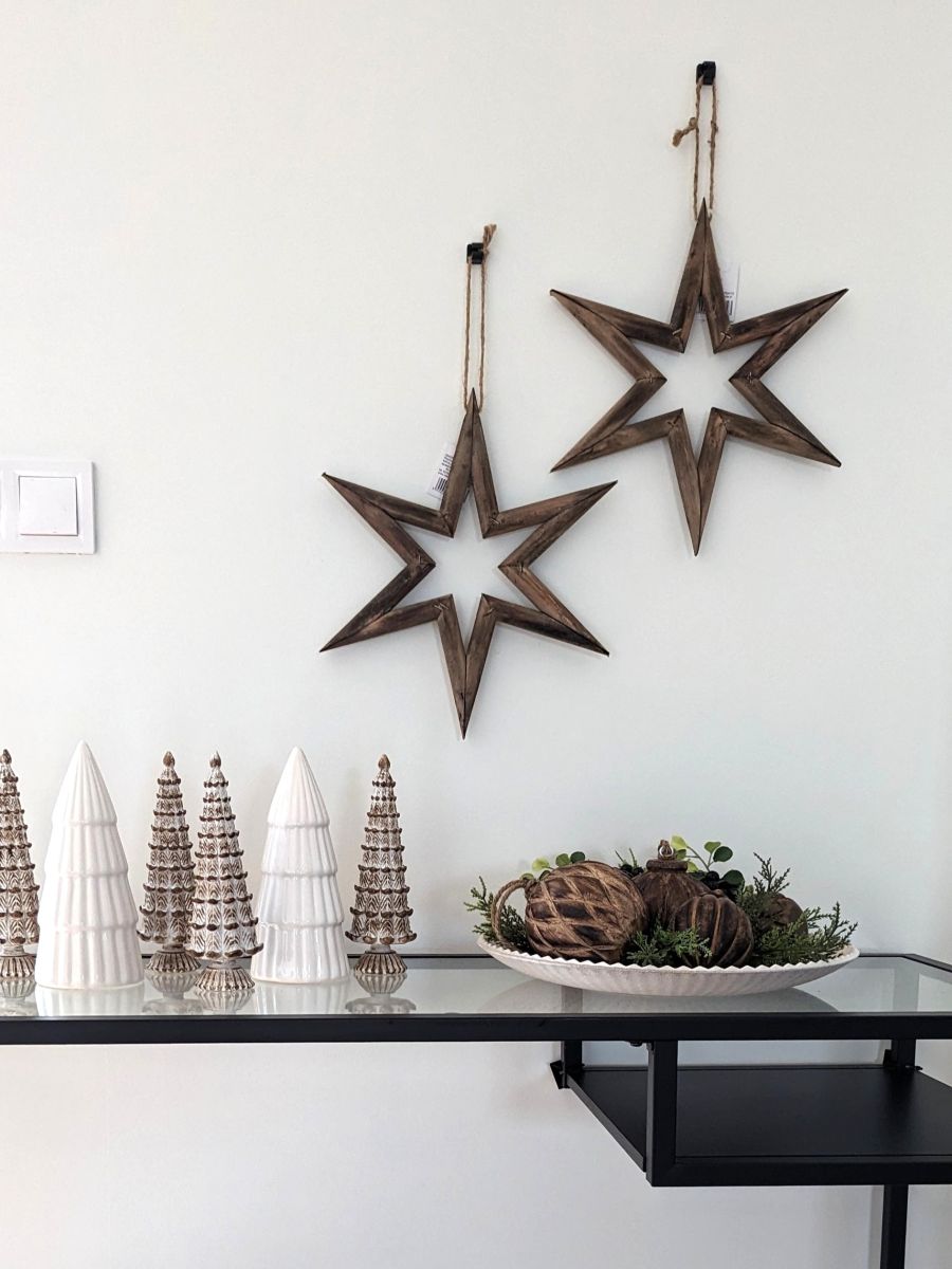 DREWNIANA GWIAZDA ZAWIESZKA