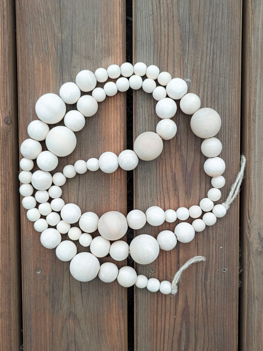 ŁAŃCUCH DREWNIANE KORALIKI