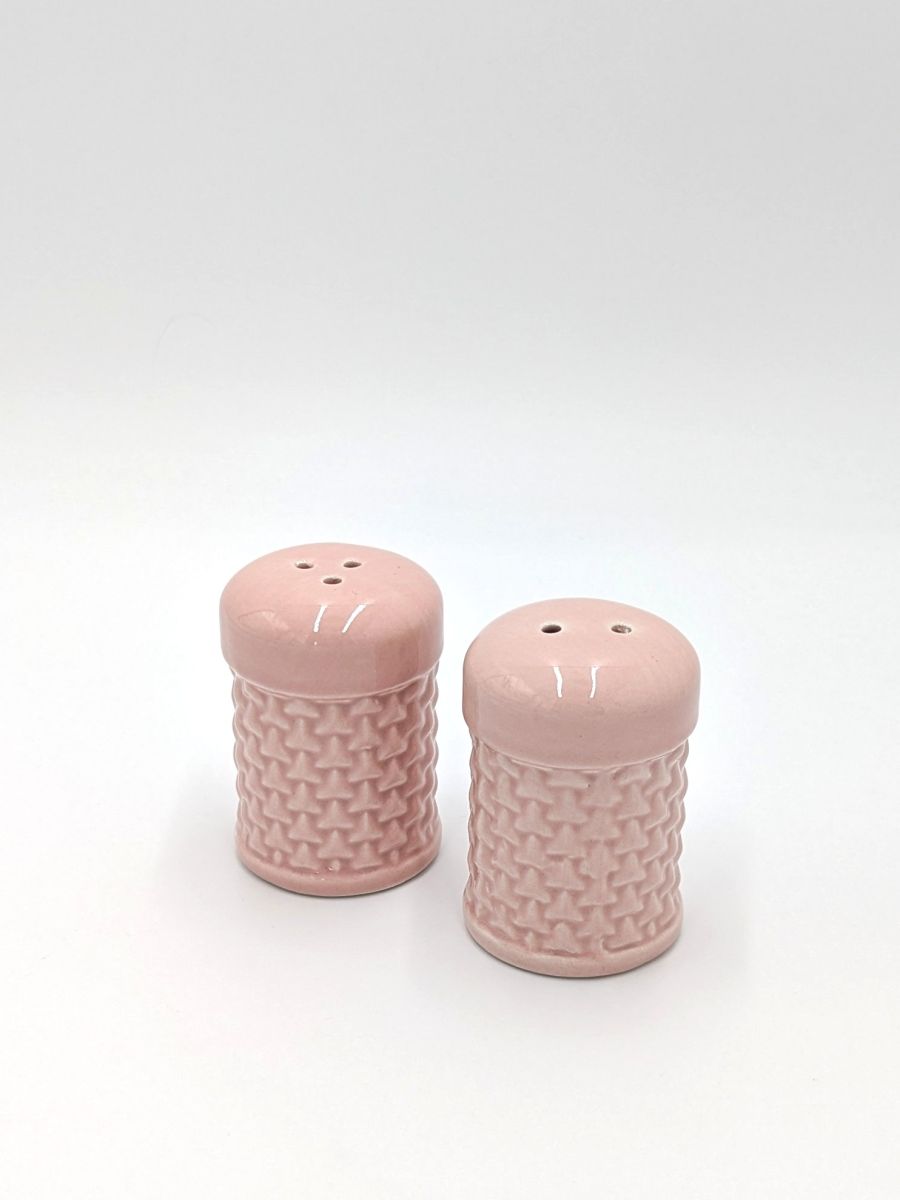 CERAMICZNA SOLNICZKA/PIEPRZNICZKA RÓŻOWA