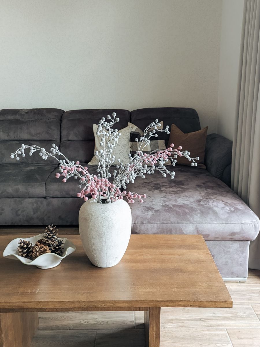 OZDOBNA GAŁĄZKA KULECZKI RÓŻOWE