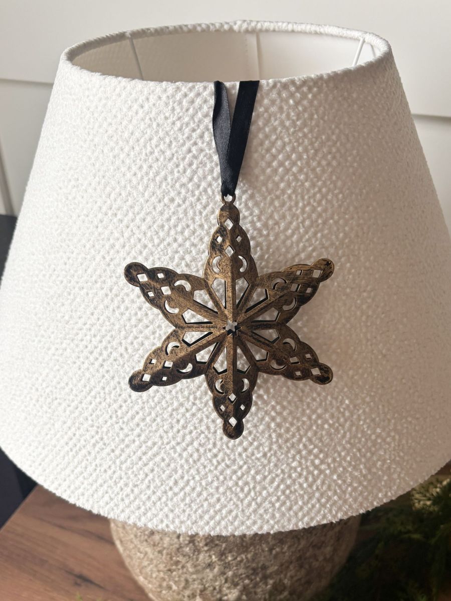 METALOWA ZAWIESZKA GWIAZDA NA CHOINKĘ