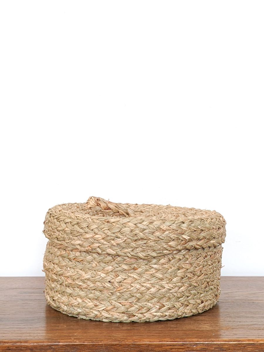 MAŁY KOSZYK PLECIONY OKRĄGŁY