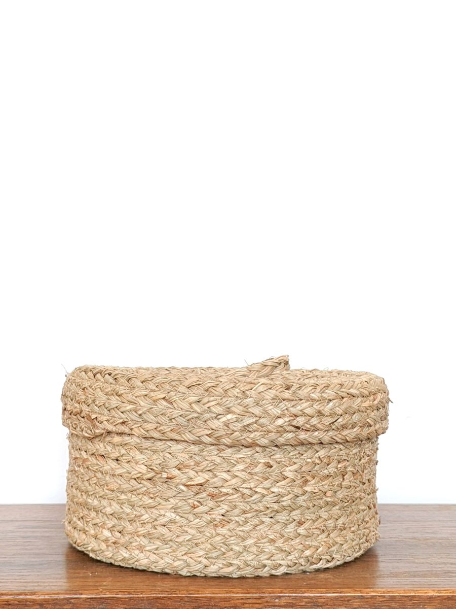 DUŻY KOSZYK PLECIONY OKRĄGŁY