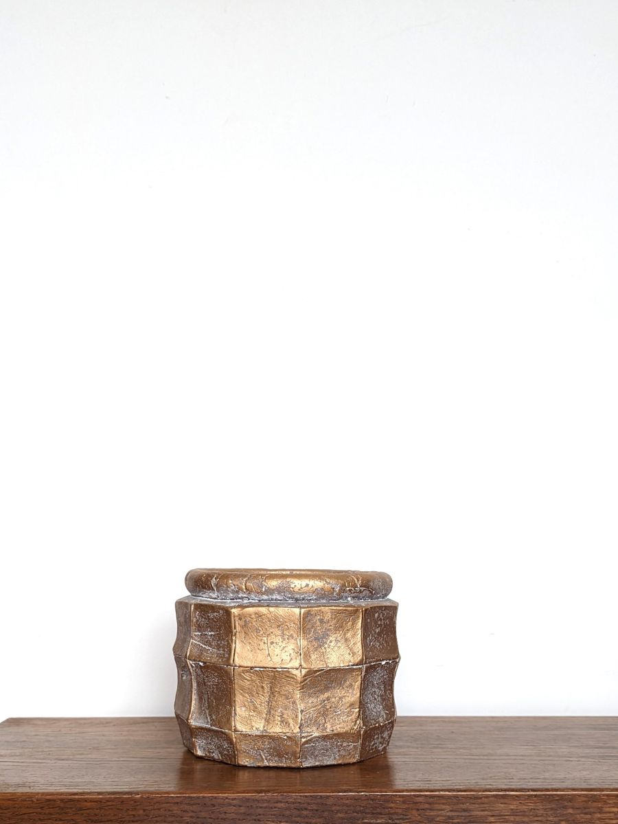 DUŻA OSŁONKA ZŁOTA KWADRATY