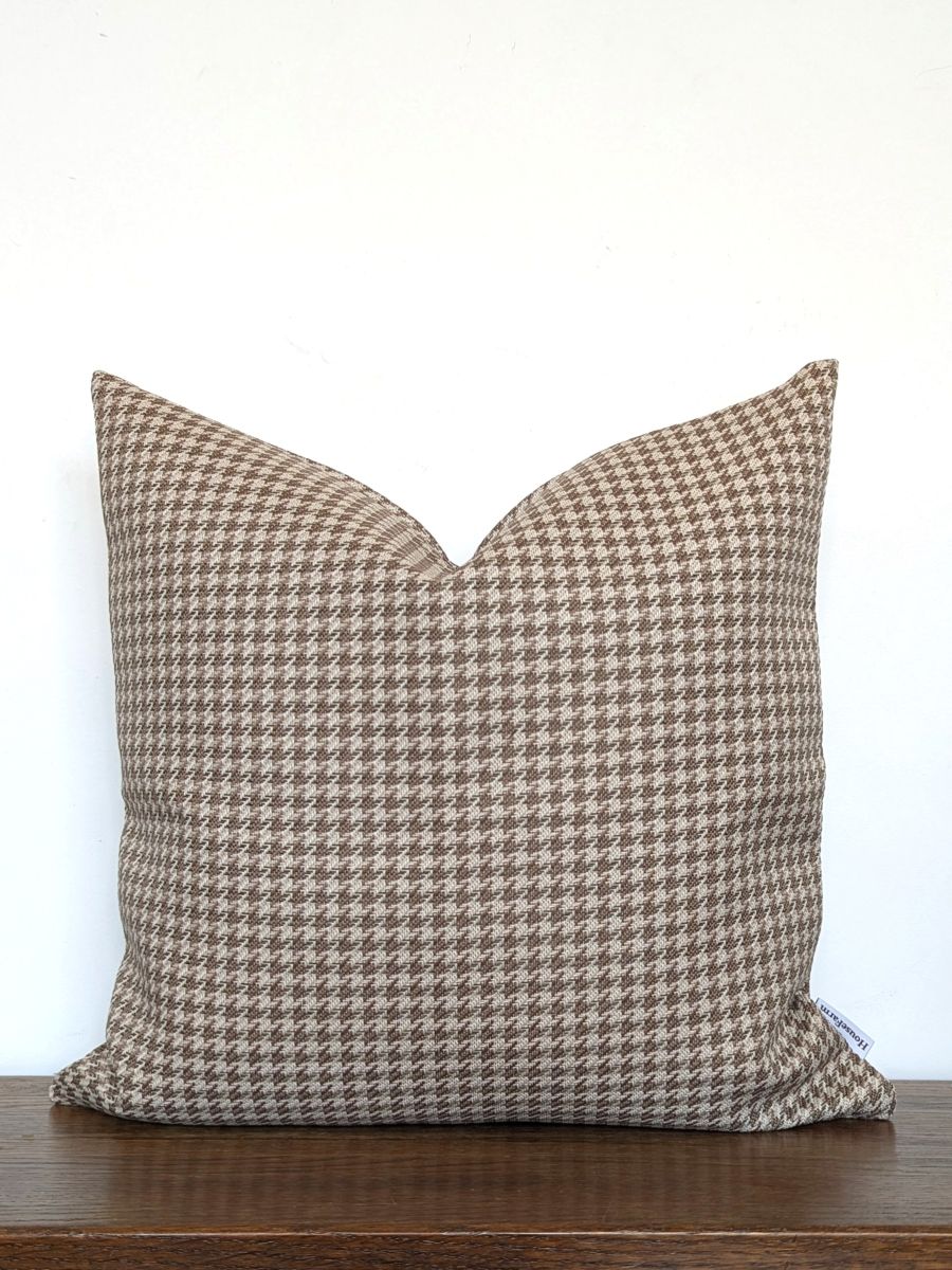 POSZEWKA DEKORACYJNA BEIGE CHECK 45x45