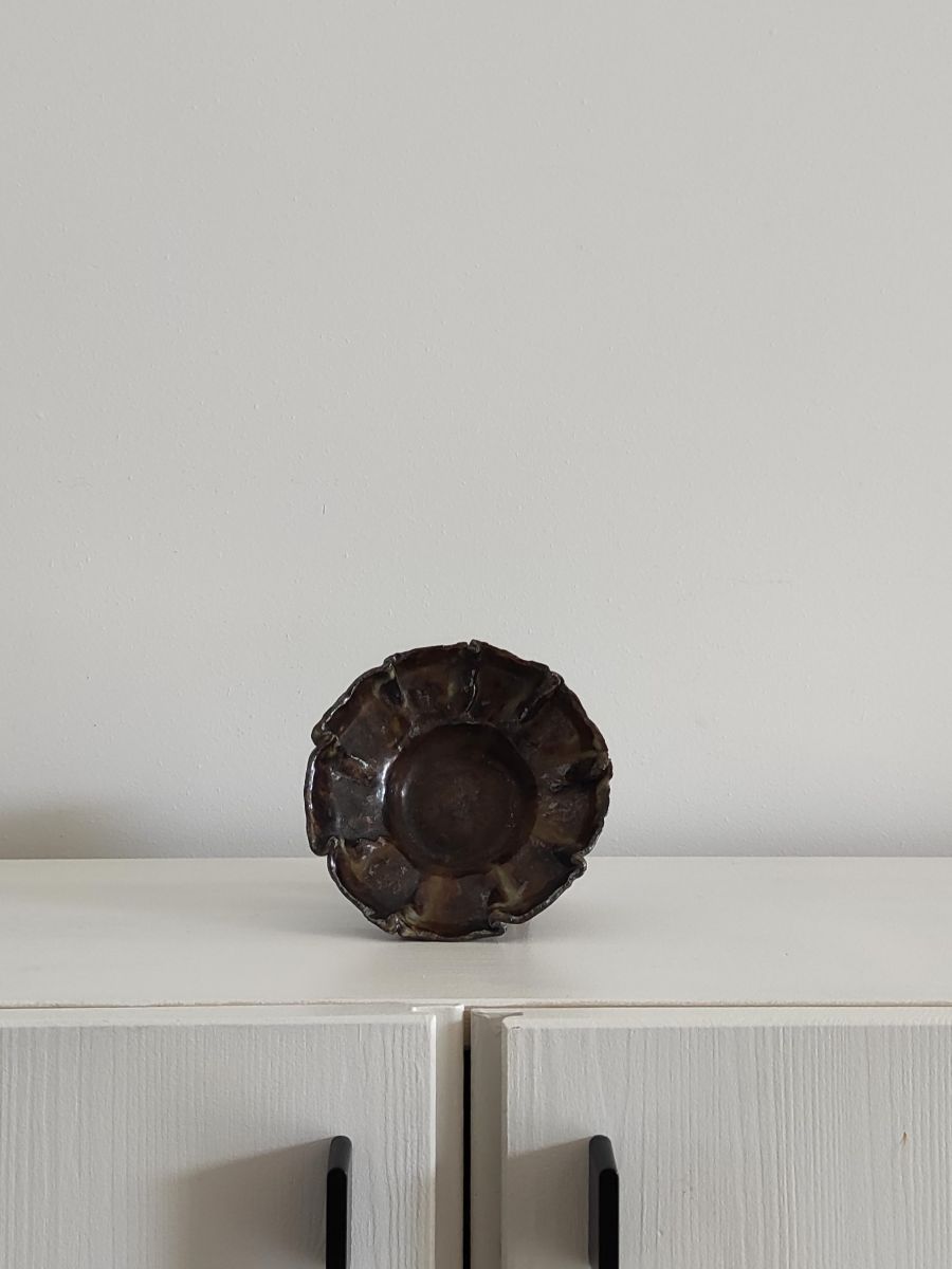 CERAMICZNA MISECZKA Z FALOWANYM BRZEGAMI