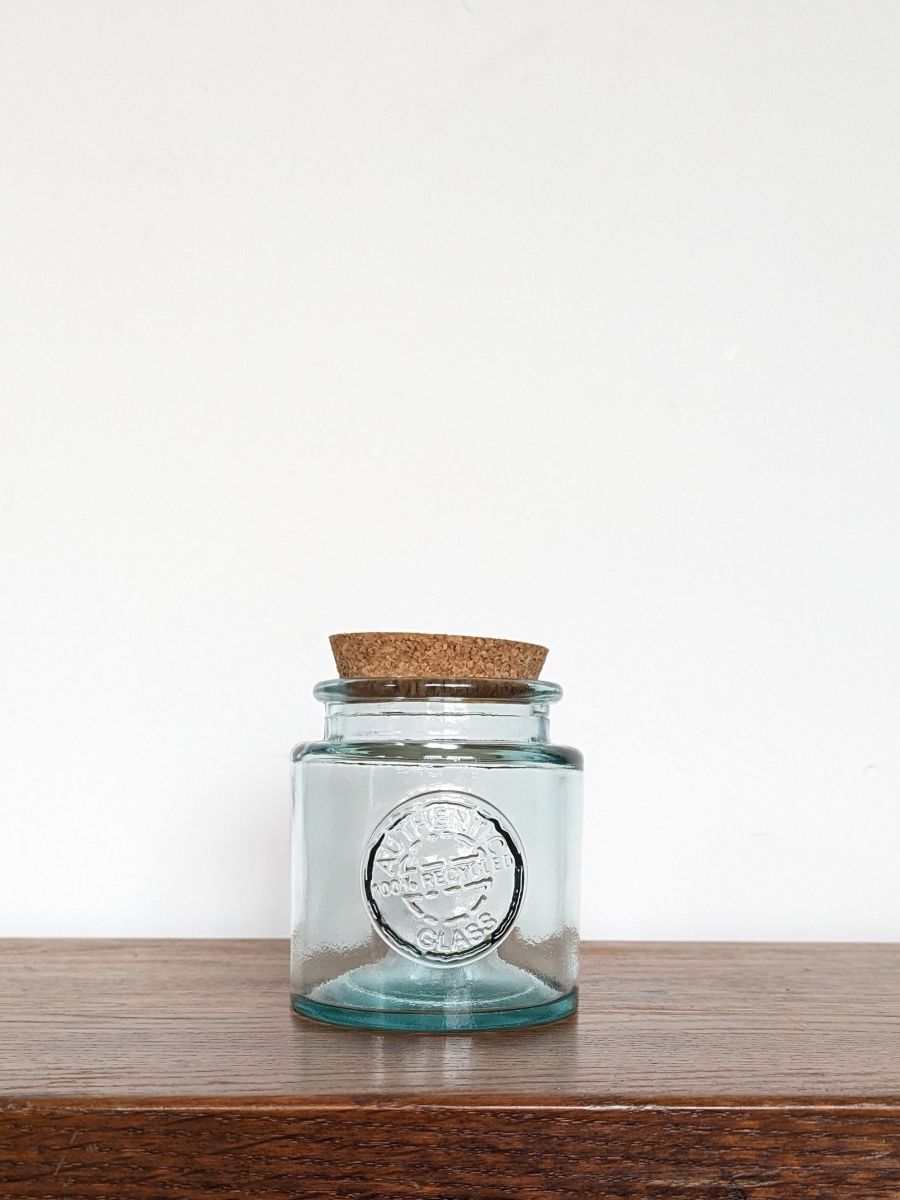 DUŻY POJEMNIK SZKLANY Z KORKIEM