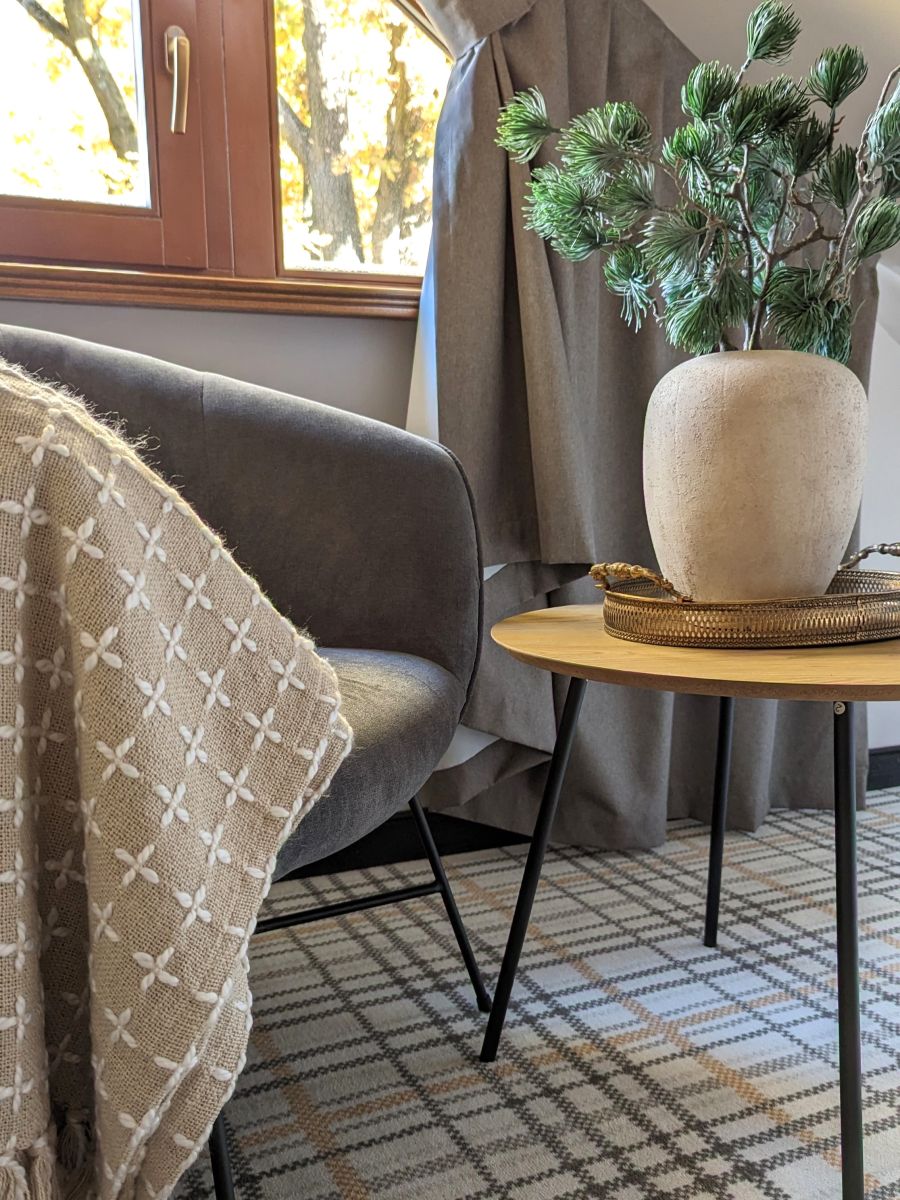 DUŻA TACA METALOWA DEKORACYJNA