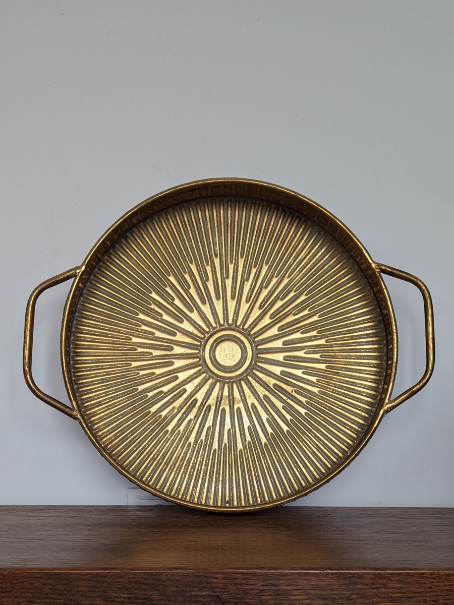 DUŻA OKRĄGŁA TACA DEKORACYJNA